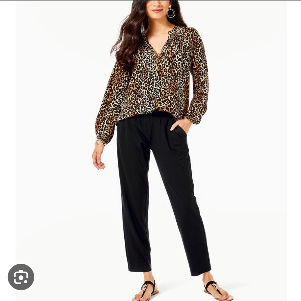 Lilly Pulitzer 28" Malani Knit Pant in Onyx